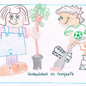 Réponse à la première question par les enfants de l'Association ChildFund Ecuador, Equateur