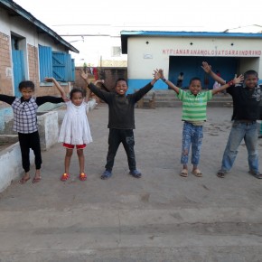 Réponse à la première question par les enfants de l'Association Antananarivo 1, Madagascar